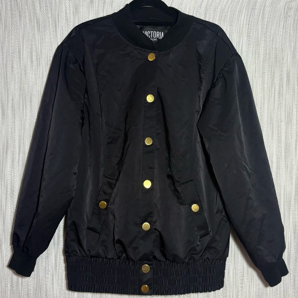 Victoria Black Bomber Jacket